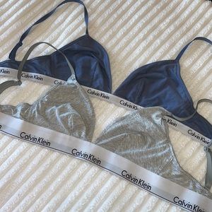 Pair (2!) Calvin Klein cotton bras